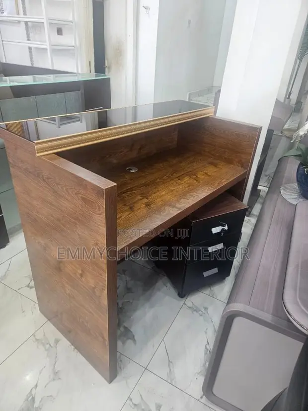 Boss Office Products Modern Reception Desk - 1