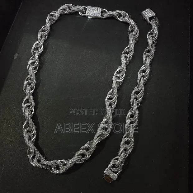 Original Zirconia Twist Chain Necklace - 1