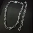 Original Zirconia Twist Chain Necklace - 1