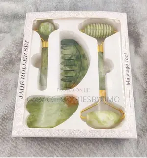 4-in-1 Jade Roller & Gua Sha Massage Tool Set