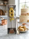 Golden Crown Number Cake Topper - 5