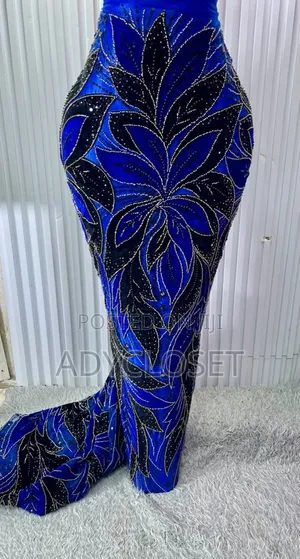 Luxury Hand-Beaded Velvet Lace Fabric
