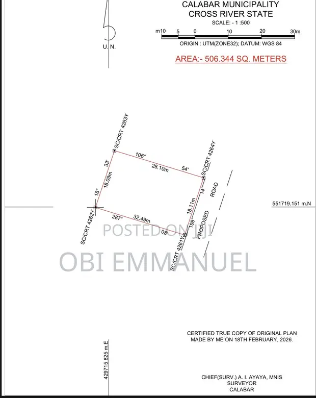 Residential Land for Sale in Calabar - 1