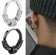 Stylish Stainless Steel Men's Earrings - 1