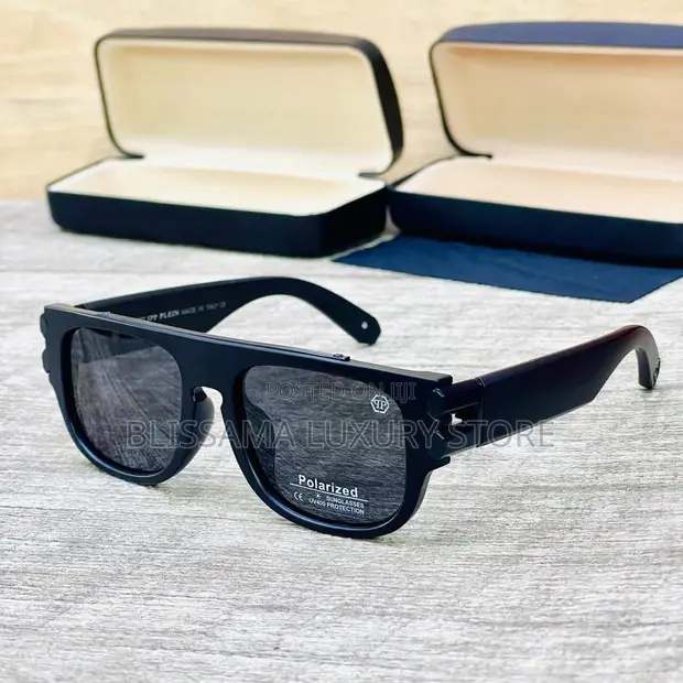 Philipp Plein Designer Men's Sunglasses - Black - 1