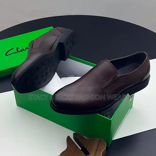 Clarks Loafers - Brown Leather, Size 40-46 - 1