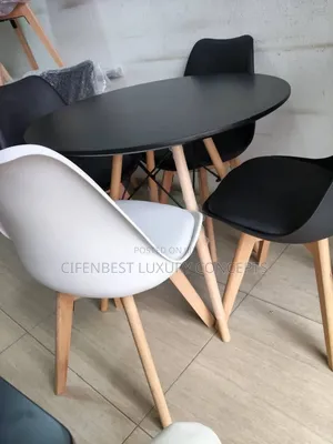 Brand New Basket Leg Dining Table with 4 Chairs