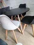 Brand New Basket Leg Dining Table with 4 Chairs - 2
