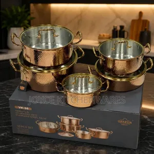 10pcs VK Uakeen Stainless Steel Cookware Set