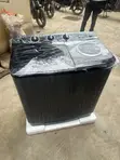 LG P800R3AGNC Twin Tub Washing Machine - Jet Black - 1