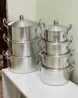 7-Piece Aluminum Cookware Set with Stainless Steel Coating - 2