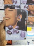Remax U-Shaped Ear Clip Wireless Earbuds - Purple - 2