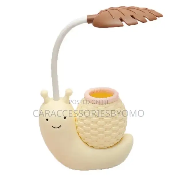 Creative Cartoon Snail LED Lamp with Pen Holder - 1