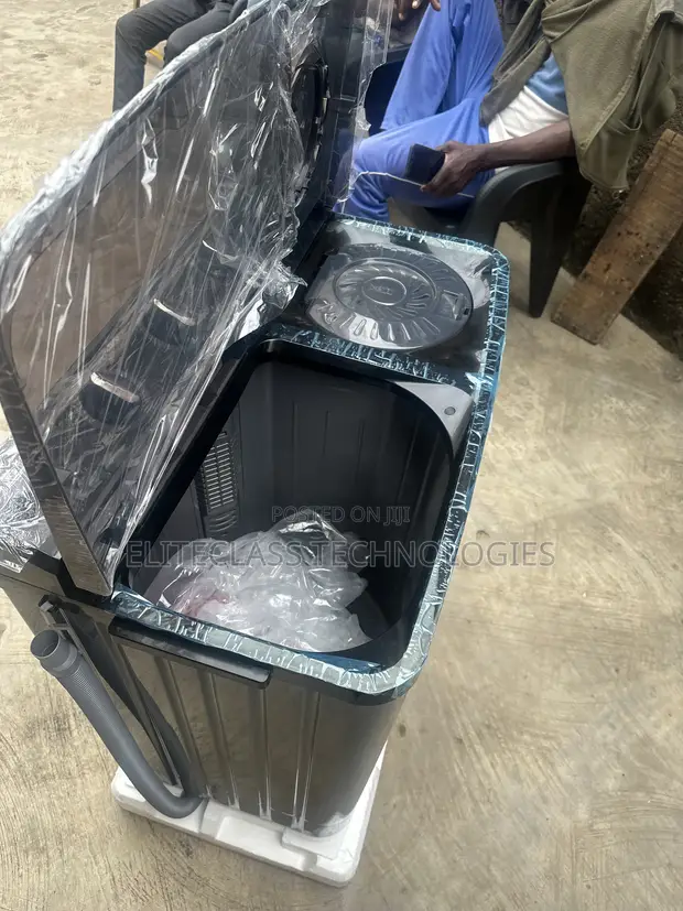LG Twin Tub Washing Machine P800R3AGNC - Baƙar Zare - 1