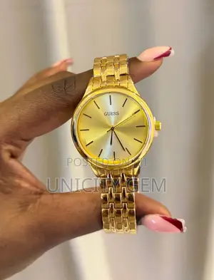 Premium Guess Wristwatch - Gold/Silver