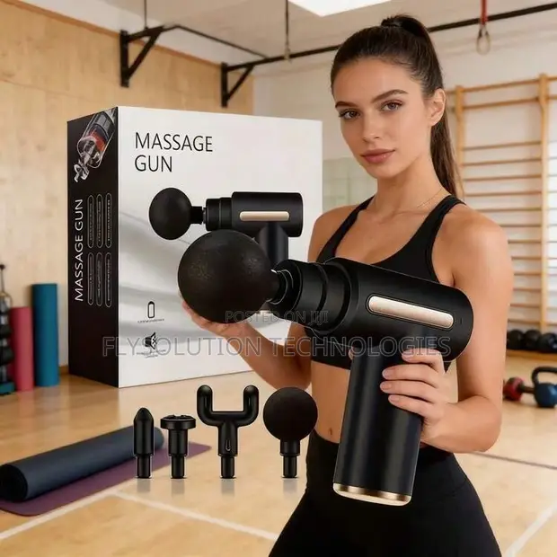Handheld Fascia Massage Gun (4 Heads) - 1