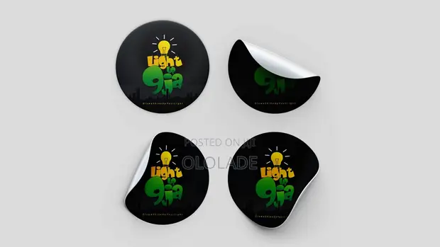 Sticker na Kayayyaki | Alamar Kasuwanci | Labels na Die Cut | Bugun Sticker Mai Haske - 1