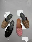 Gucci Bakar Suede Slippers - Mata Na Girman 38 - 1