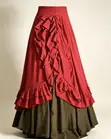 Scarlet & Olive Ruffled Maxi Skirt - 1