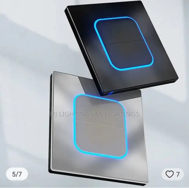 Tempered Glass Wall Light Switch Panel (1-4 Gang, 1/2 Way) - 1