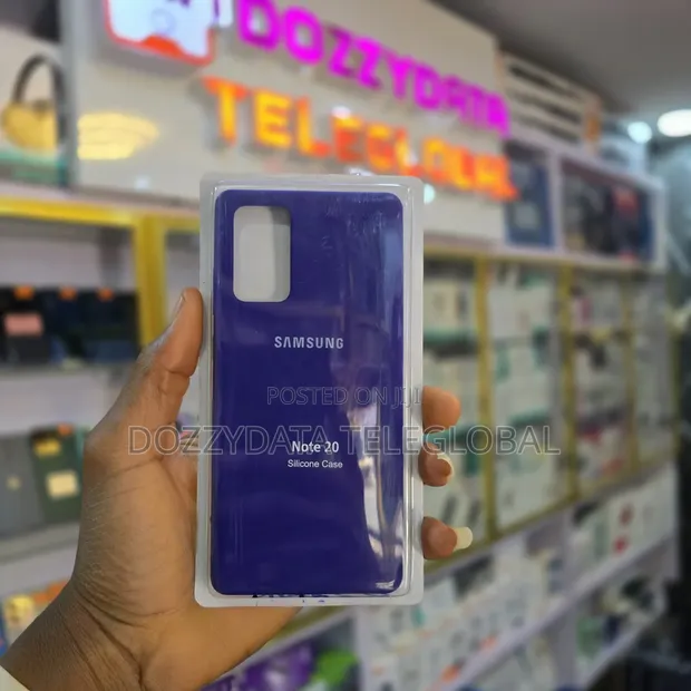 Samsung Galaxy Note 20 Blue Silicone Case - 1