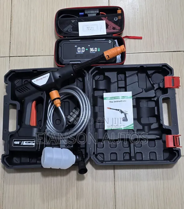 Brand New Car Washer & Jump Starter Kit - 1