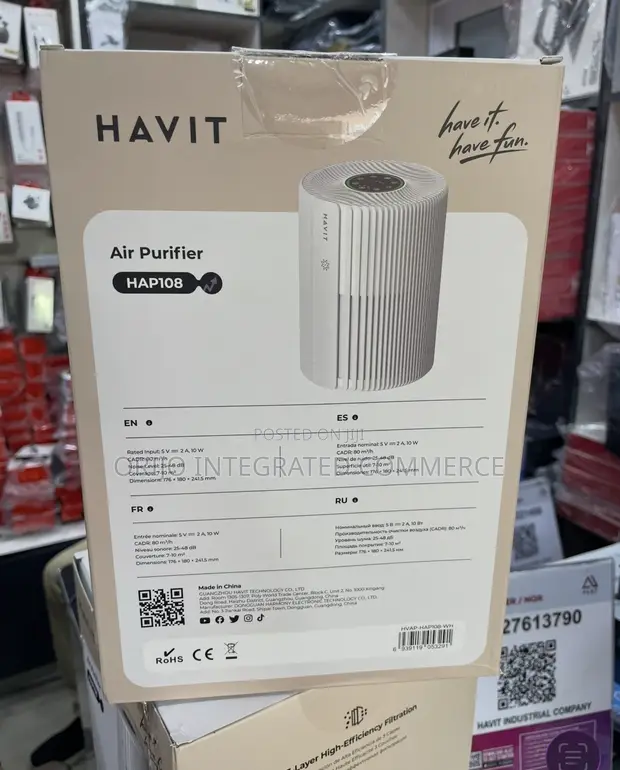 Havit HAP108 Air Purifier - Brand New - 1
