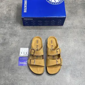 Birkenstock Luxury Slides - Brown Leather/Suede