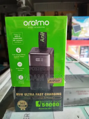 Oraimo 50000mAh 85W Fast Charging Power Bank