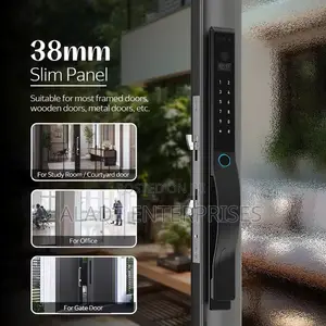 Heavy-Duty Aluminum Smart Lock: Face, Fingerprint, Card, Password