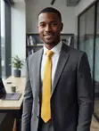 Classic Men's Yellow Necktie - 2