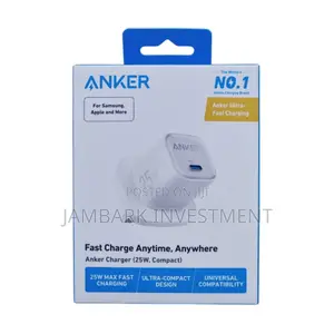 Anker 25W USB-C Power Adapter - White