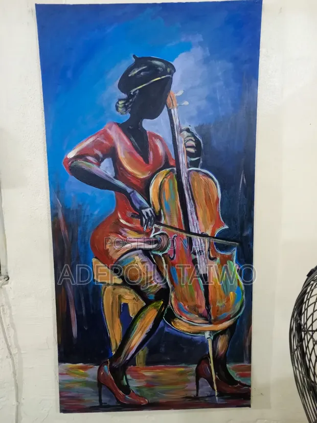 Acrylic on Canvas Painting (Violist) - 1