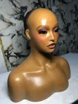 Glam Mannequin with Makeup for Wig/Glasses/Gele Displays - 1