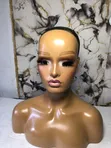 Glammed Mannequin with Makeup for Wig/Glasses Display - 1