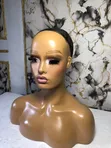 Glammed Mannequin with Makeup for Wig/Glasses Display - 3
