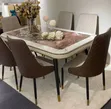 Luxury Marble Dining Table and 6 Chairs - 2