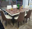 Luxury Marble Dining Table and 6 Chairs - 3