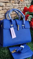 Mata 2-in-1 Tote Handbag tare da Clutch - 3