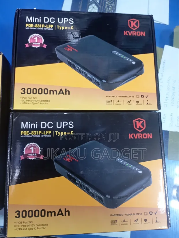 30000mAh Karamin DC UPS Power Bank don Router - 1