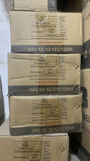 12AH 12V GBM Baturin Zafin Jiki