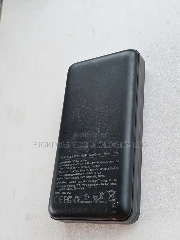 Amfani da 60,000mAh Power Bank Mai ɗaukar Hawa - 1