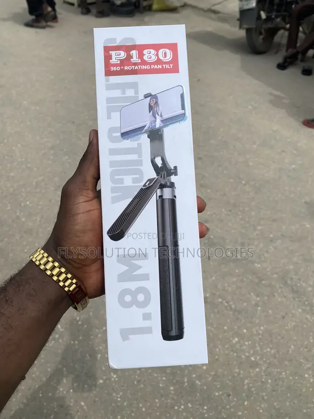 P180 360° Juyawa Pan Tilt Selfie Stick & Tripod - 1
