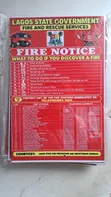 Lagos State Fire Notice Board - Brand New - 2