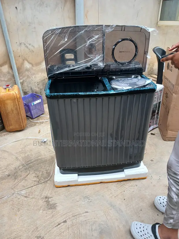LG 8KG Twin Tub Manual Washing Machine P80R3AGNC - 1