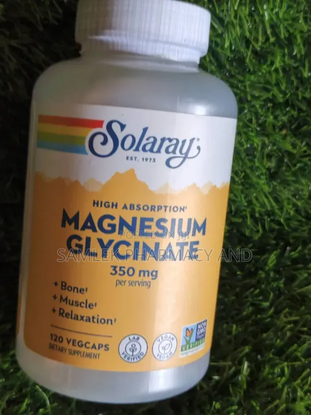 Solaray High Absorption Magnesium Glycinate 350mg - 120 VegCaps - 1