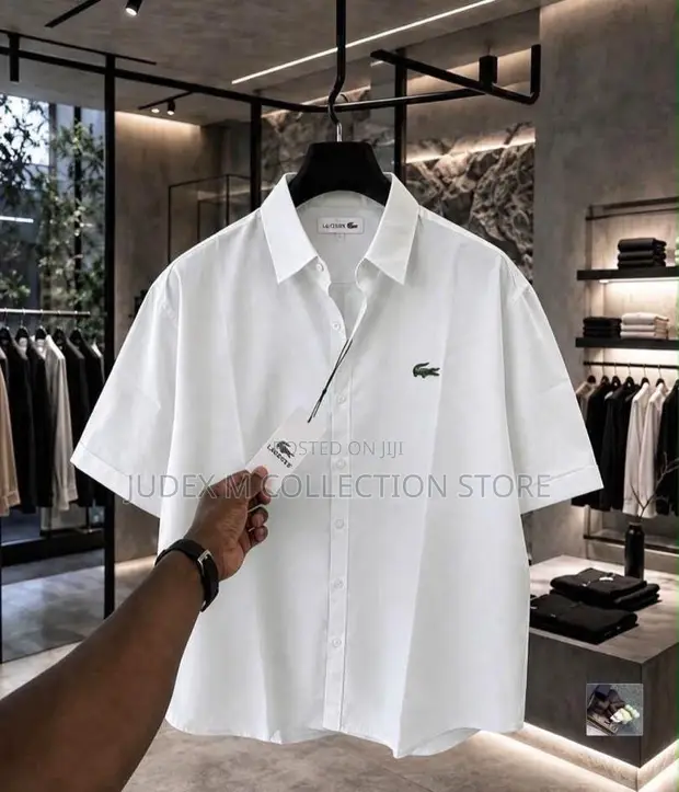 Sabon Lacoste Luxury Collar Neck Short Sleeve Shirt - 1
