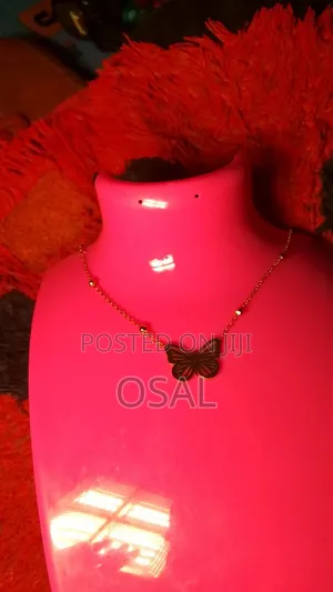 LR Gold-Plated Stainless Steel Necklace