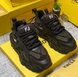 Fendi Black Monogram Jacquard Sneakers - Size 42-46 - 2
