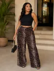 Fashion Nova Wandojin Wando Da Aka Yi Da Rhinestones Da Dabbobi - Girma 8-18 - 1